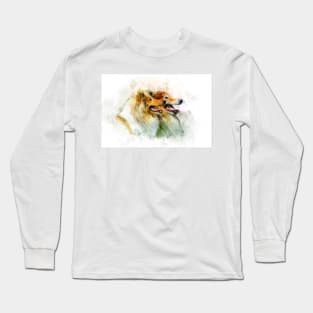 Rough Collie / Long-haired Collie watercolor Long Sleeve T-Shirt